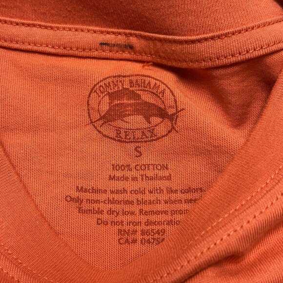 Tommy Bahama Relax Mens Graphic T-Shirt Small Orange “Whiskey Business” NWT - Picture 4 of 10